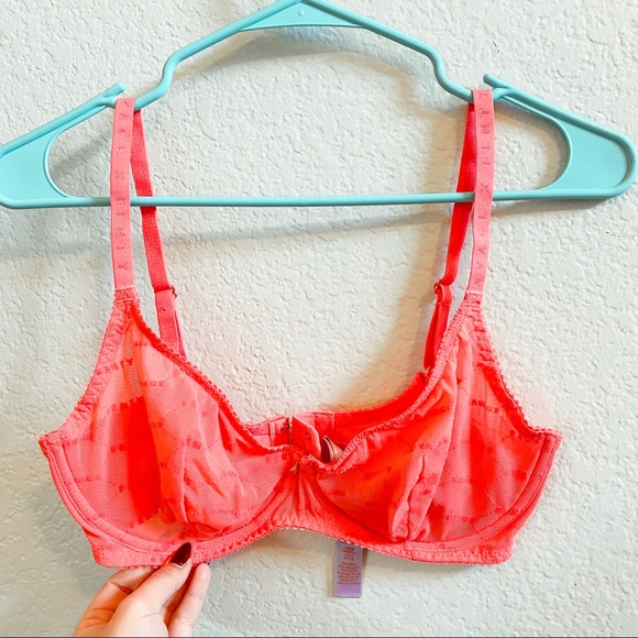 Savage Fenty Flocked Logo Bra - Picture 3 of 5